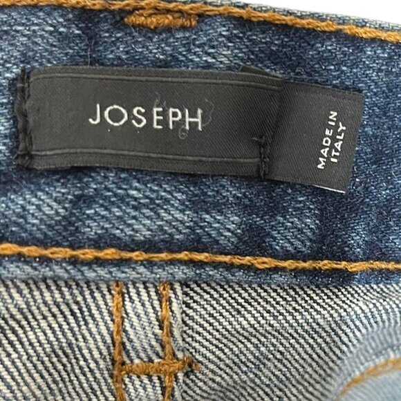 Joseph Den High Rise Straight Jeans Women’s Size 28 Medium Wash Button Fly - Picture 10 of 13